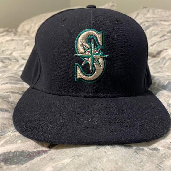 New Era Seattle Mariners Fitted Hat. Size 7 3/8 - Picture 1 of 6